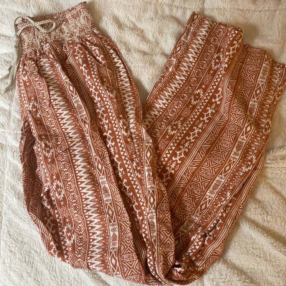 Rewatch Wide Leg Printed Pants Medium